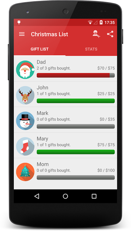Christmas Gift List - New - (Android)