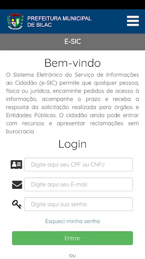 Prefeitura Municipal de Bilac Screen 2