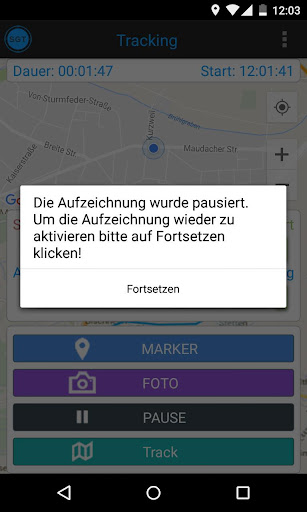 Simple GPS - SGT Tracking Screen 3