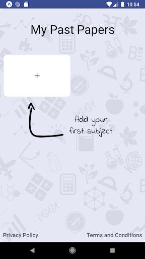 Android application My Past Papers screenshort