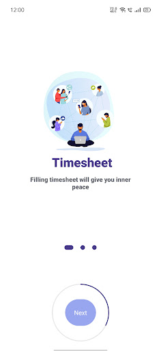 Android application Samishti Timesheet screenshort