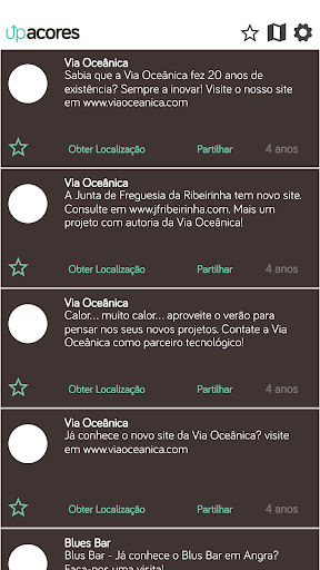 UpAcores Screen 2