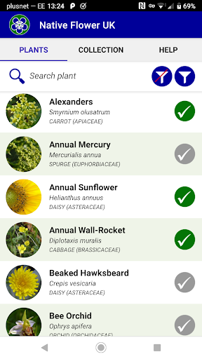Android application Native Flower UK screenshort