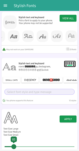 Stylish Fonts for FlipFont with Font Resizer 2.0.2 APK screenshots 1