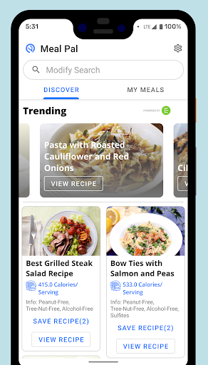 Meal Pal - Recipe Finder Screen 3