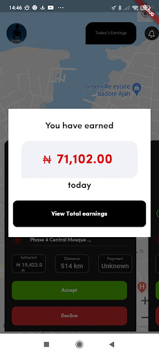 Quickpickup Rider Screen 3