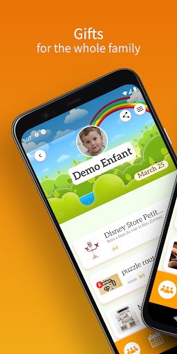 Android application Oh My Wish! Gift list screenshort