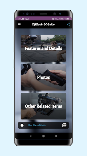 Android application Dji Ronin SC Guide screenshort