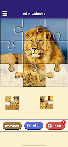 Android application Wild Animals Jigsaw Puzzle screenshort