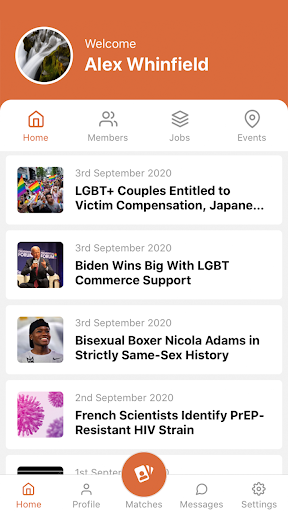 Android application myGwork - LGBT Biz Community screenshort
