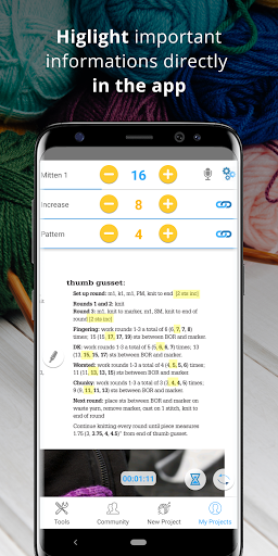 Row Counter - Knitting and Crocheting lines count Apk 2.32 screenshots 2