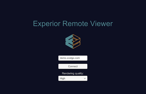 Android application Experior Remote Viewer screenshort