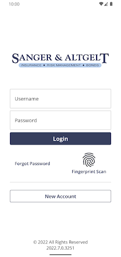 Android application Sanger & Altgelt Insurance screenshort