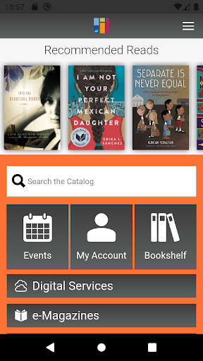 Android application McAllen Public Library screenshort