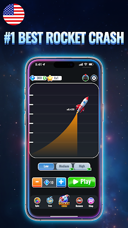 Game screenshot Crash Rocket - Rocket Game mod apk