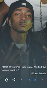 Captura de Pantalla 3 Nipsey Hussle Quotes Lyrics android