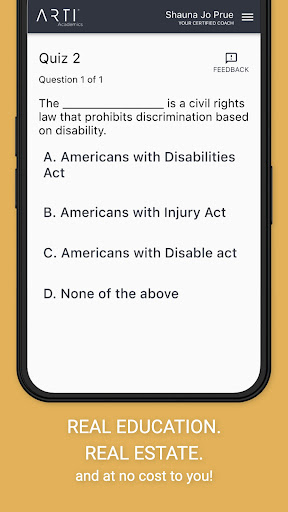 ARTI® Academics Screen 2