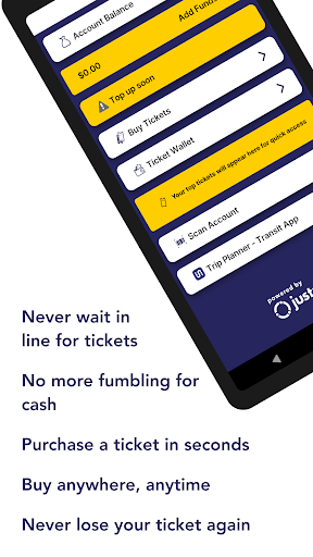 Android application GLTC FlexFare screenshort