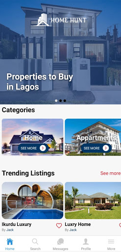 Android application HomeHunt screenshort