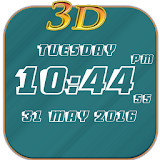 3D Digital Clock LWP Free icon
