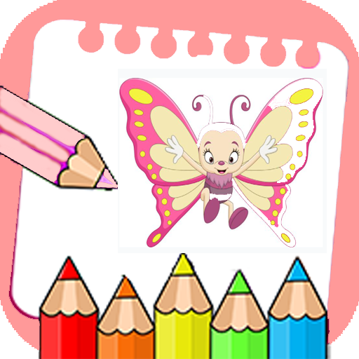 butterfly coloring logo