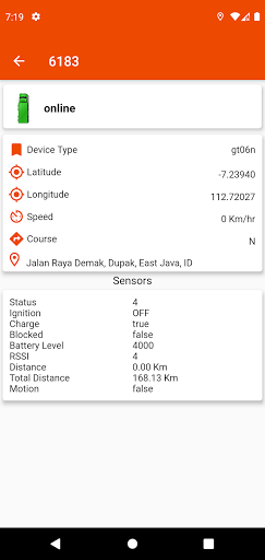 Android application SGI Tracking screenshort