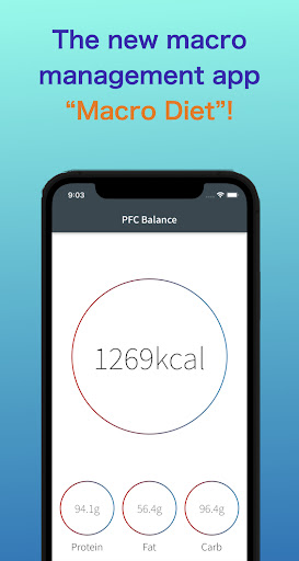Android application Macro Diet -Nutrition tracking screenshort