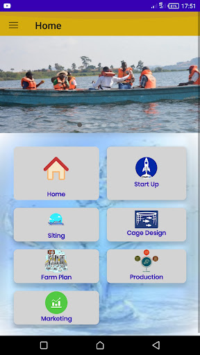 Android application Demo Cage Aquaculture Guide screenshort