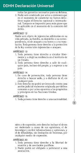 Declaración Universal de Derec Screen 2