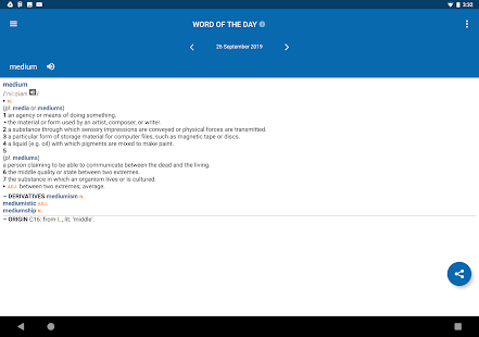 Oxford English Dict.&Thesaurus Tangkapan layar