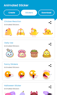 Animated Stickers For WhatsApp :Animated WAStickerのおすすめ画像3