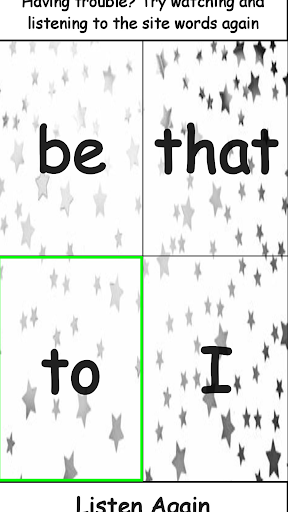 Sight Words Screen 3