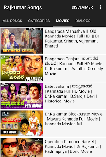 Rajkumar songs - Kannada movie
