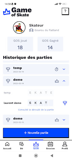 Android application My Skate Bro screenshort