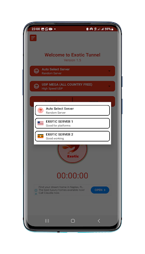 Android application Exotic Tunnel Plus screenshort