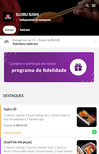 Android application SUJIRU SUSHI screenshort