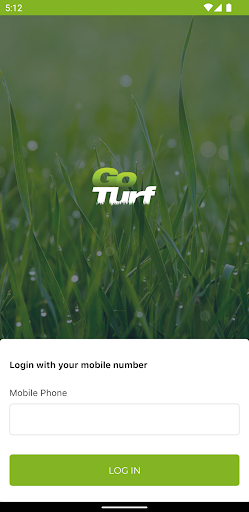 GoTurf Delivery App Screen 2