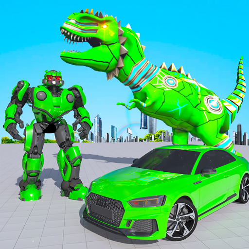 Grand Flying Robot Car Game 3D logo