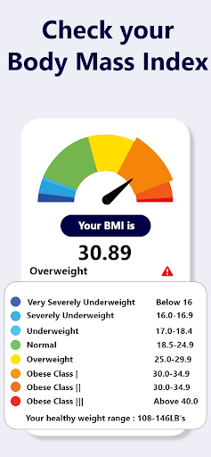 BMI Calculator - TDEE and BMR Screen 2
