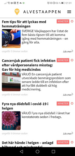 Android application AlvestaAppen screenshort