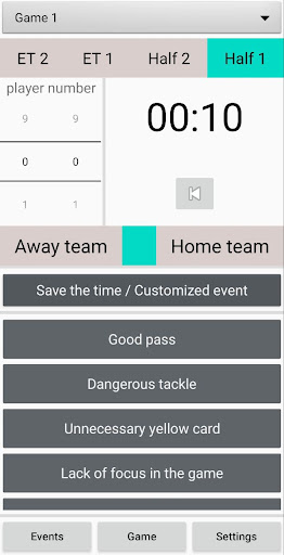 Android application Soccer Analyst screenshort