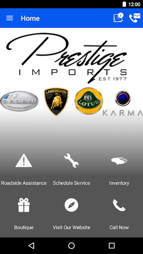 Android application Prestige Imports Miami screenshort
