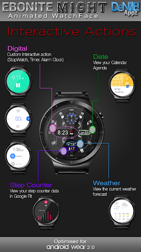 Ebonite Might HD Watch Face Screen 3