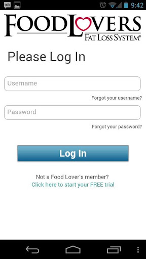 Android application Food Lovers Fat Loss screenshort