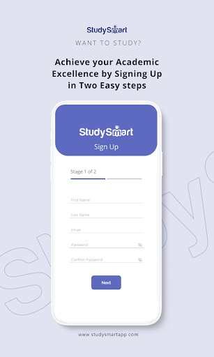 Android application StudySmart screenshort
