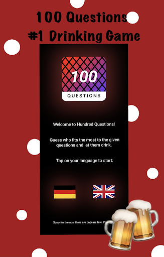Android application 100 Questions - 100% Drunk screenshort