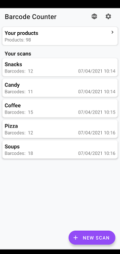 Barcode counter - Free inventory barcode scanner Apk 2.0.5 screenshots 1