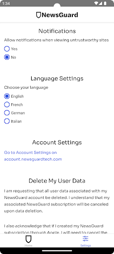 NewsGuard - News Trust Ratings Screen 3