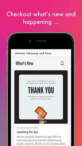 Android application Jimmies Takeaway and Pizza screenshort