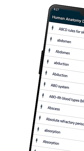 Android application Human Anatomy Dictionary screenshort